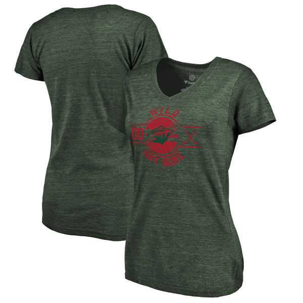 Women's Minnesota Wild Fanatics Branded Personalized Insignia Tri Blend T-Shirt Green FengYun,We sell and wholesale Women's Minnesota Wild Fanatics Branded Personalized Insignia Tri Blend T-Shirt Green FengYun on line form chian!